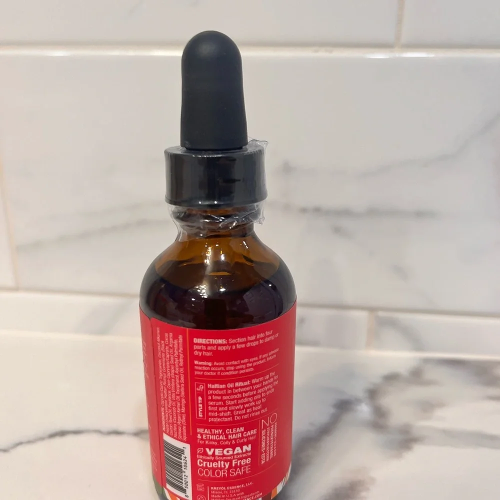 Kreyol Essence Slip+Shine Vegan Hair Multi Vitamin Serum.Morinca,coconut,Papaya.